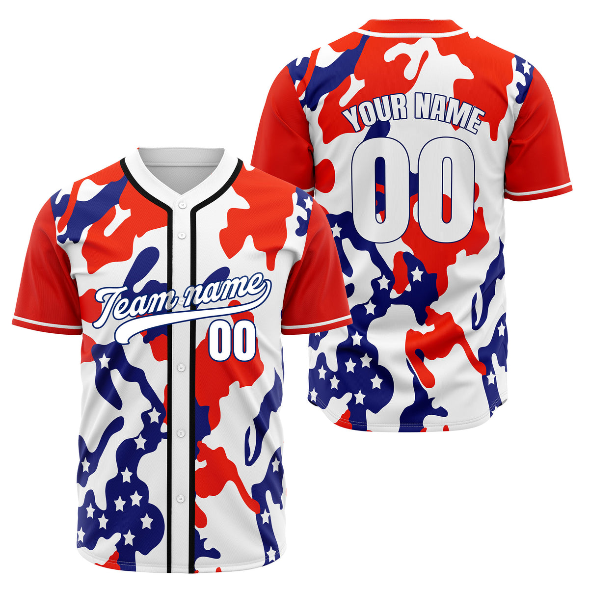 Custom American Glory Baseball Sports Jersey Personalized Uniform with Name &amp; Number