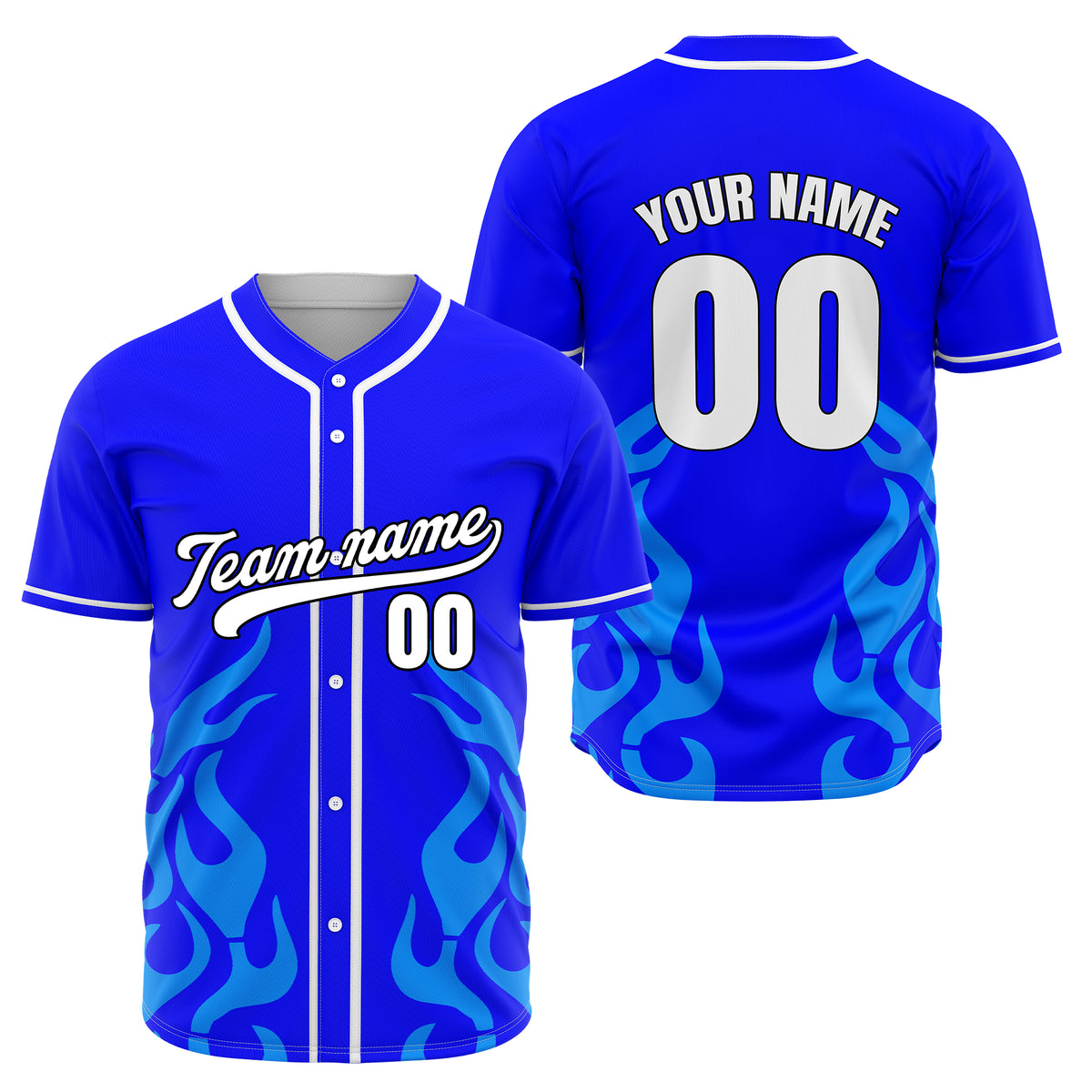 Custom Shadow Flames Red Baseball Sports Jersey Personalized Uniform with Name & Number