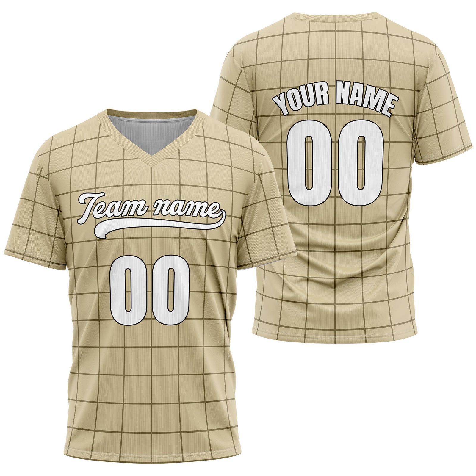 Custom Storm Matrix Khaki Baseball Sports Jersey Personalized Uniform with Name & Number