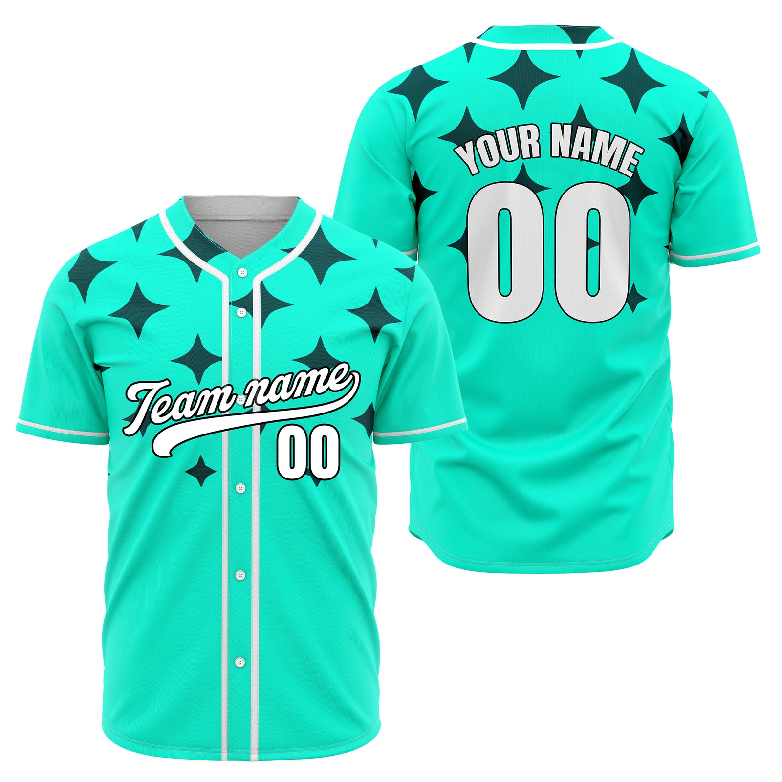 Custom Starlight Blue Baseball Sports Jersey Personalized Uniform with Name & Number