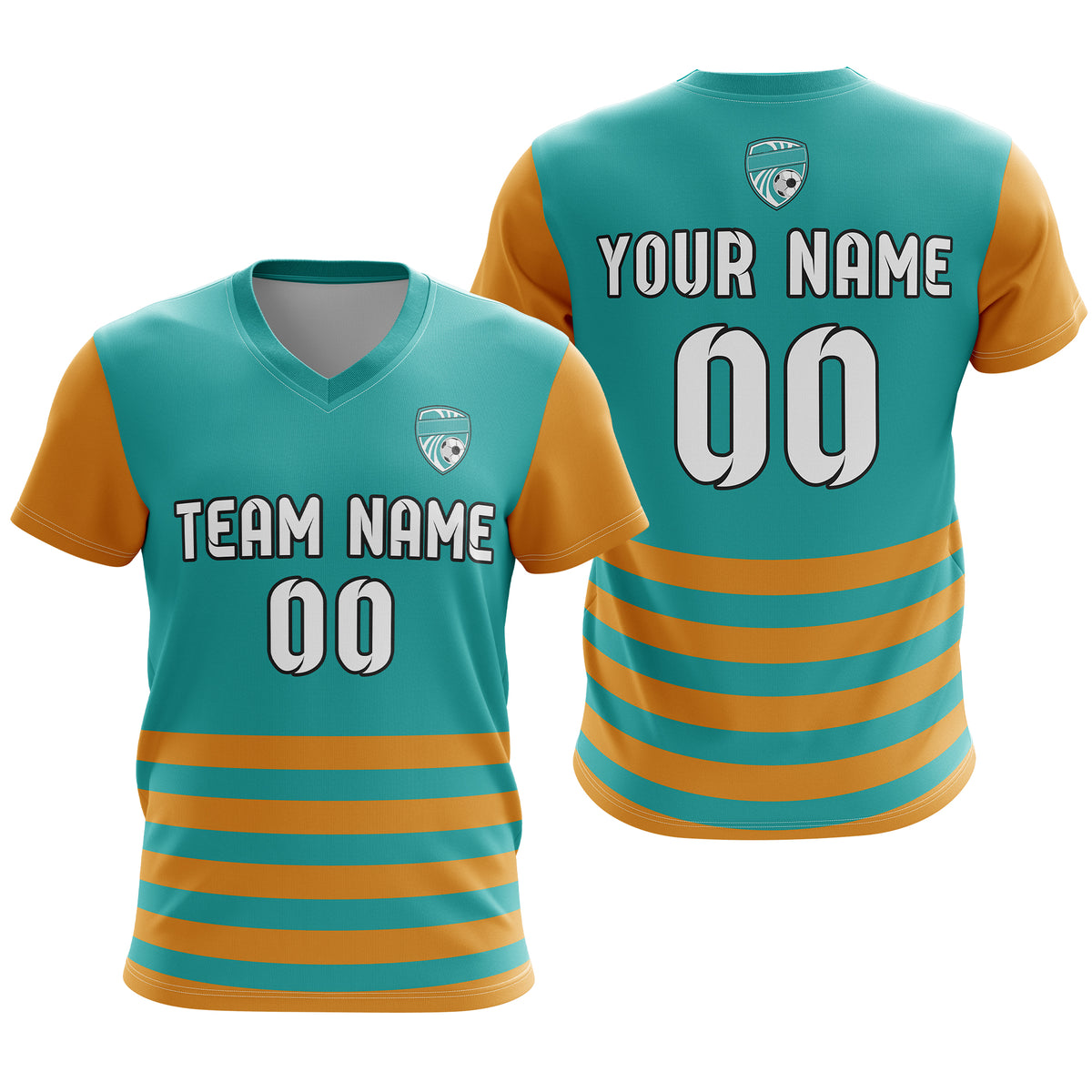 Custom BaseLine Stripe Teal Sport Tops Jersey