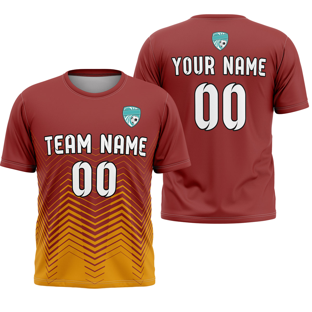 Custom Soccer R Side Pattern Red Apex Strike Sports Tops Jersey
