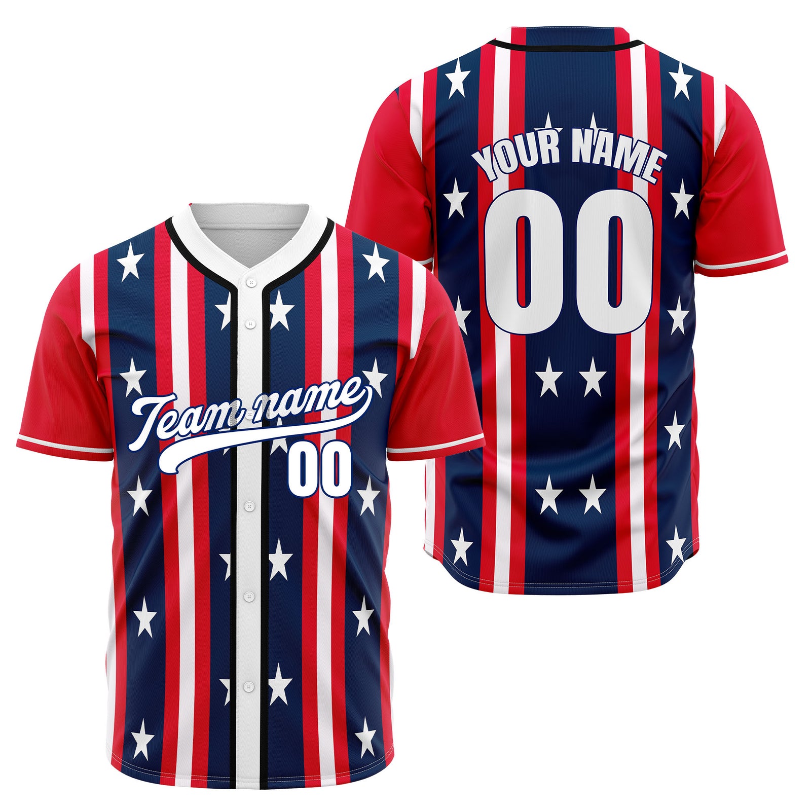 Custom United Freedom Baseball Sports Jersey Personalized Uniform with Name & Number