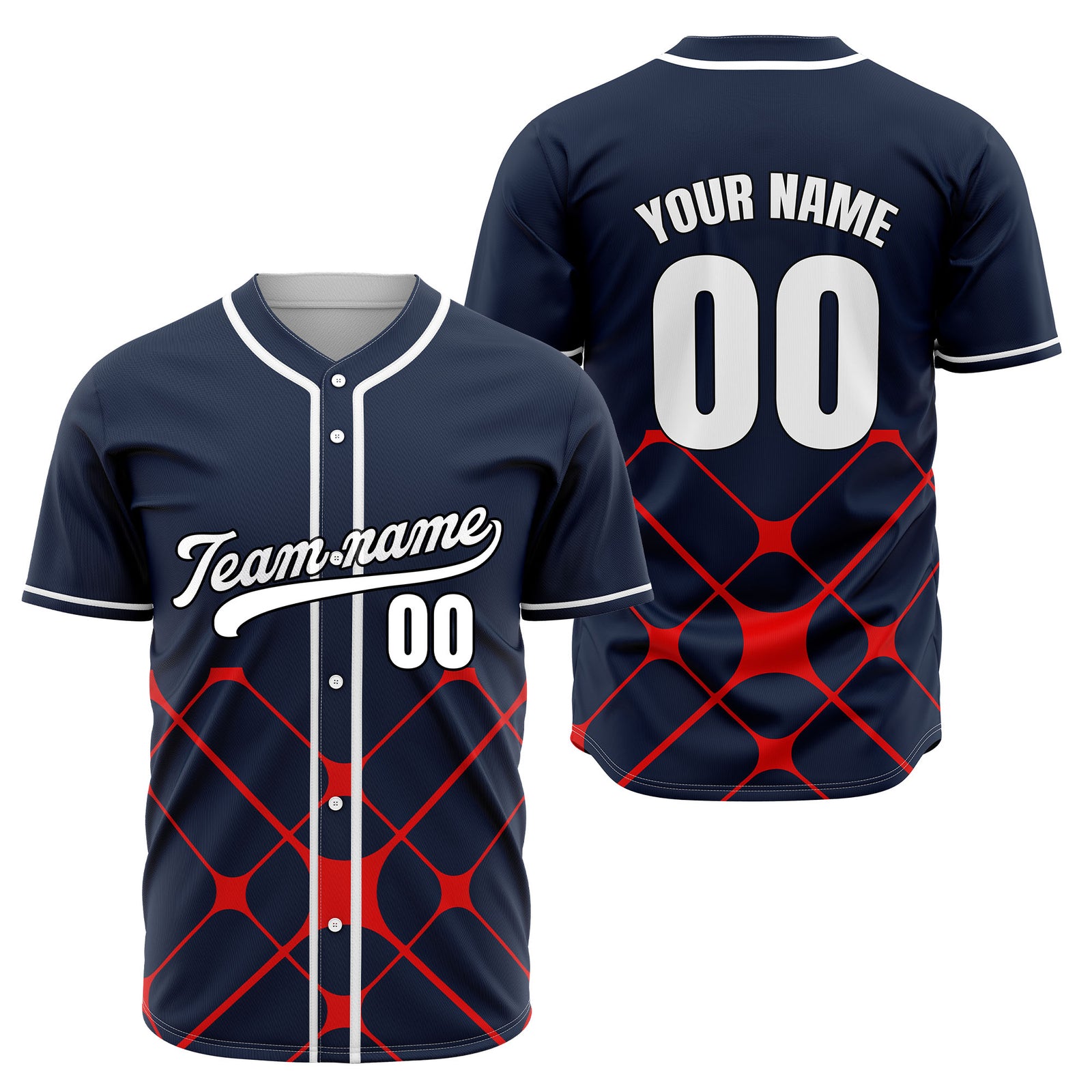 Custom Gridlock Navy Baseball Sports Jersey Personalized Uniform with Name & Number