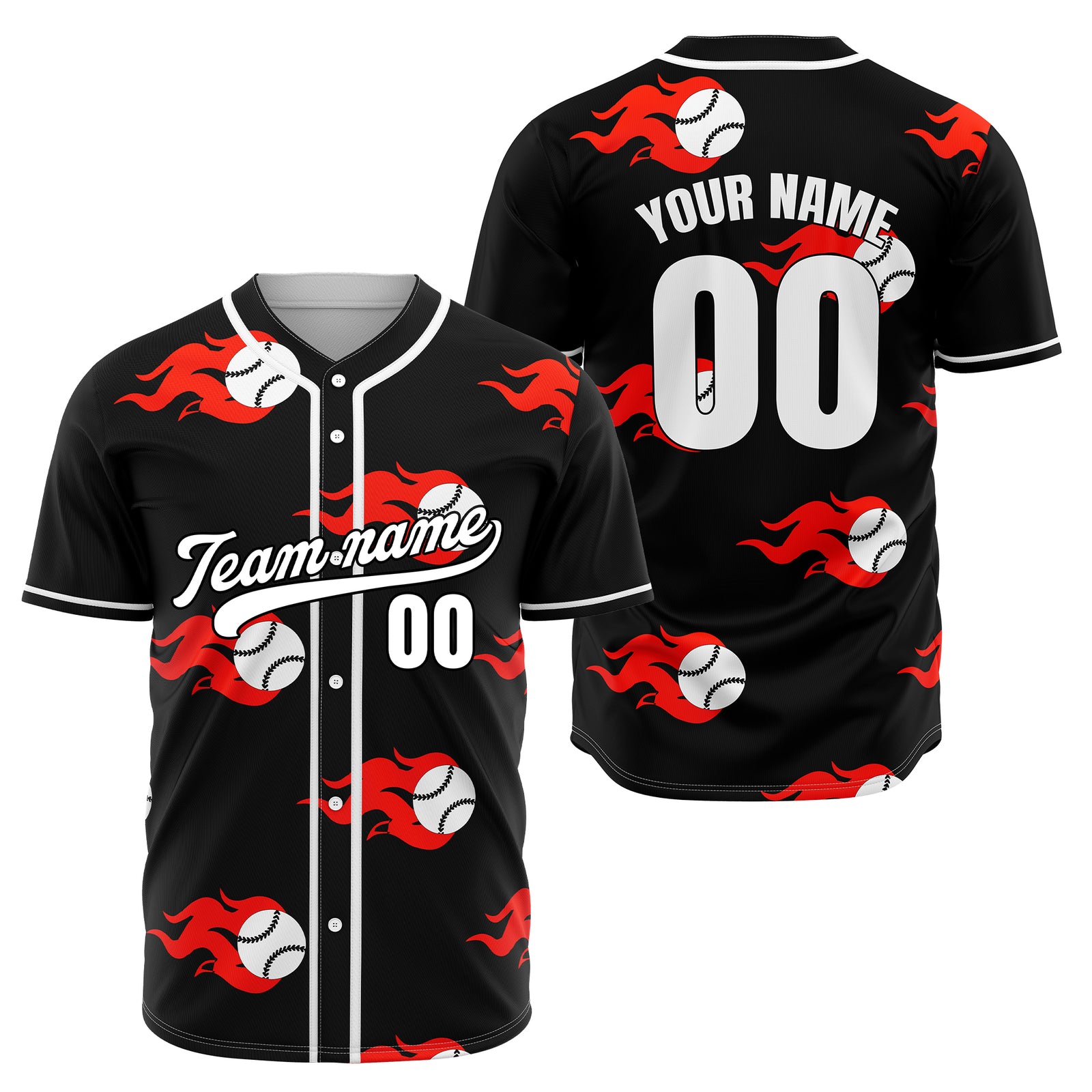 Custom Fireballers Grey Baseball Sports Jersey Personalized Uniform with Name & Number