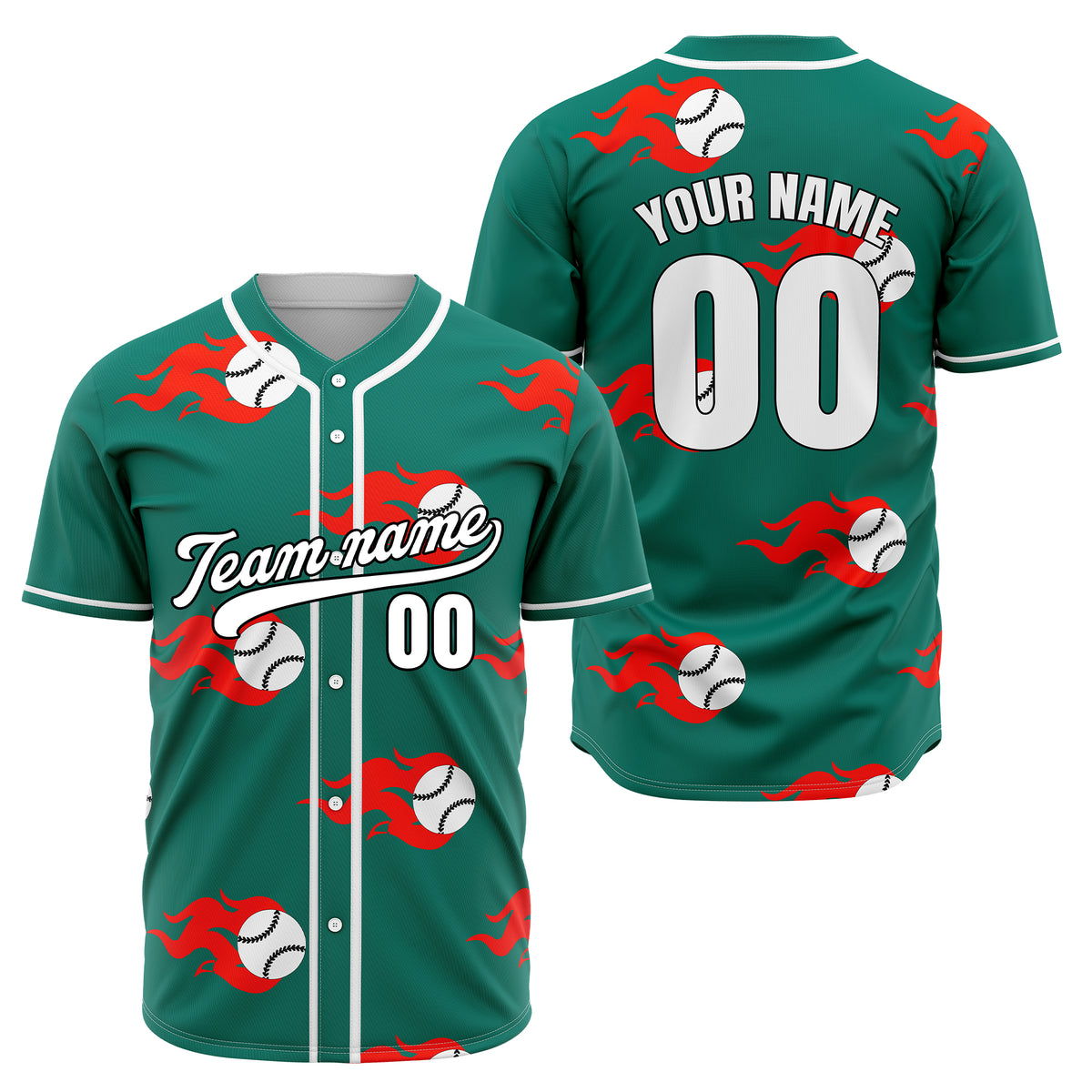 Custom Fireballers Grey Baseball Sports Jersey Personalized Uniform with Name & Number