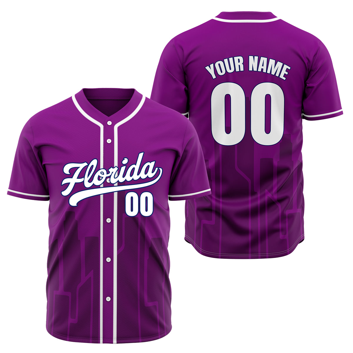 Custom City Flux Navy Baseball Sports Jersey Personalized Uniform with Name & Number