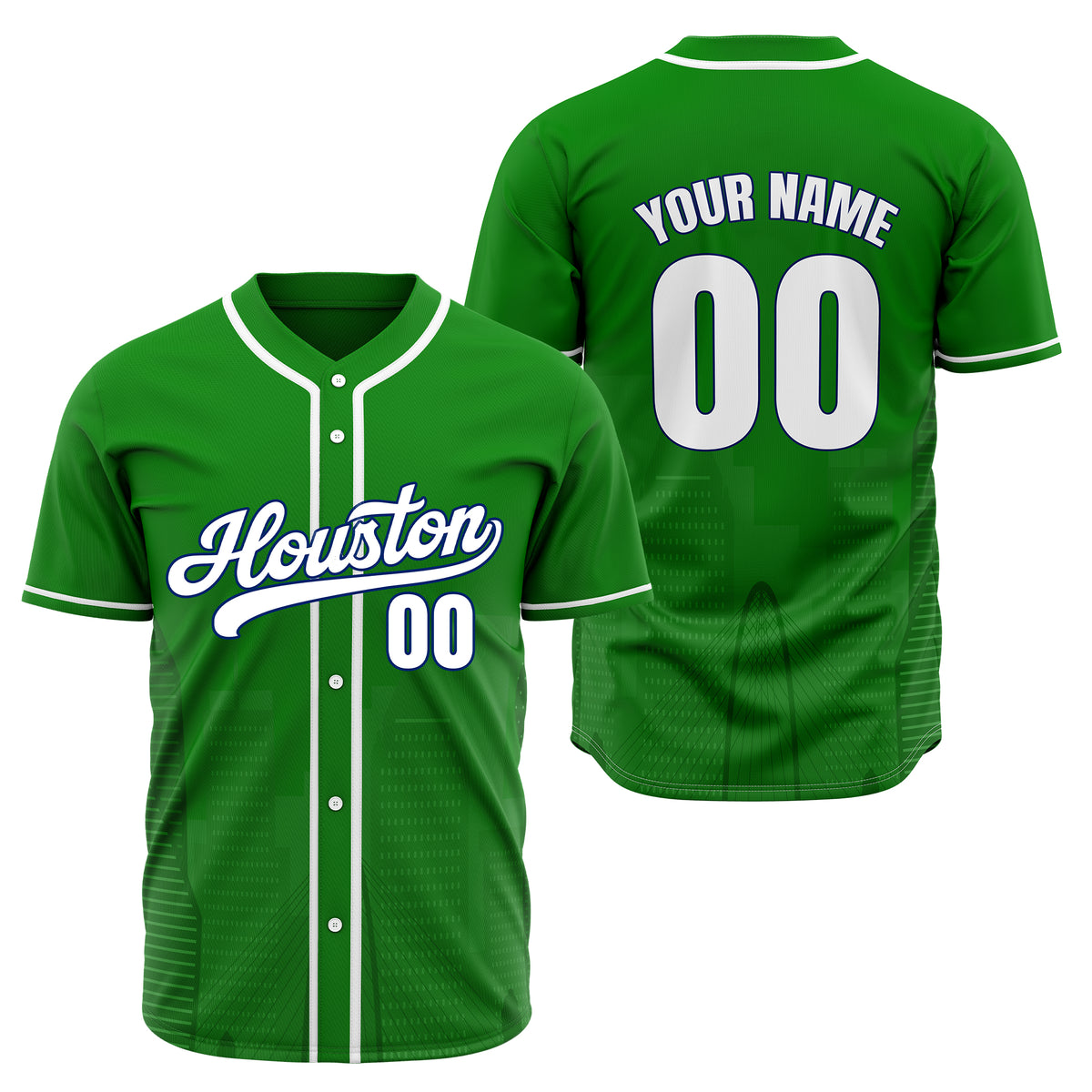 Custom City Pulse Green Baseball Sports Jersey Personalized Uniform with Name &amp; Number