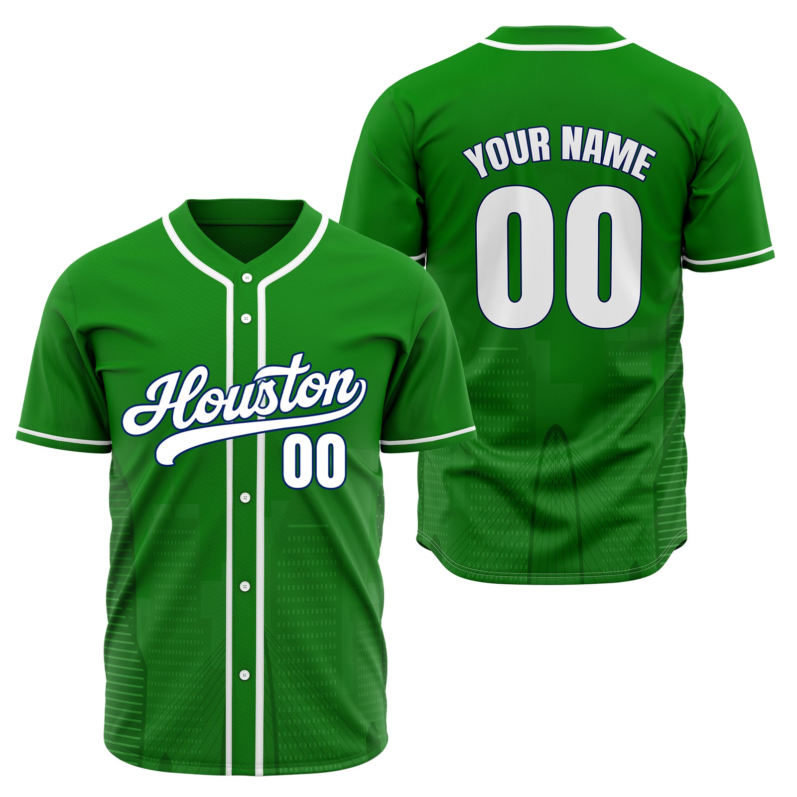Custom City Pulse Green Baseball Sports Jersey Personalized Uniform with Name & Number