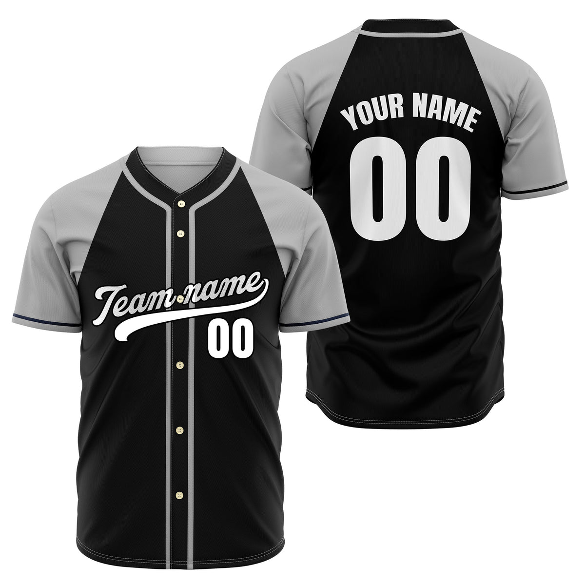 Custom Desert Blaze Blue Raglan Style Baseball Sports Jersey Personalized Uniform with Name & Number