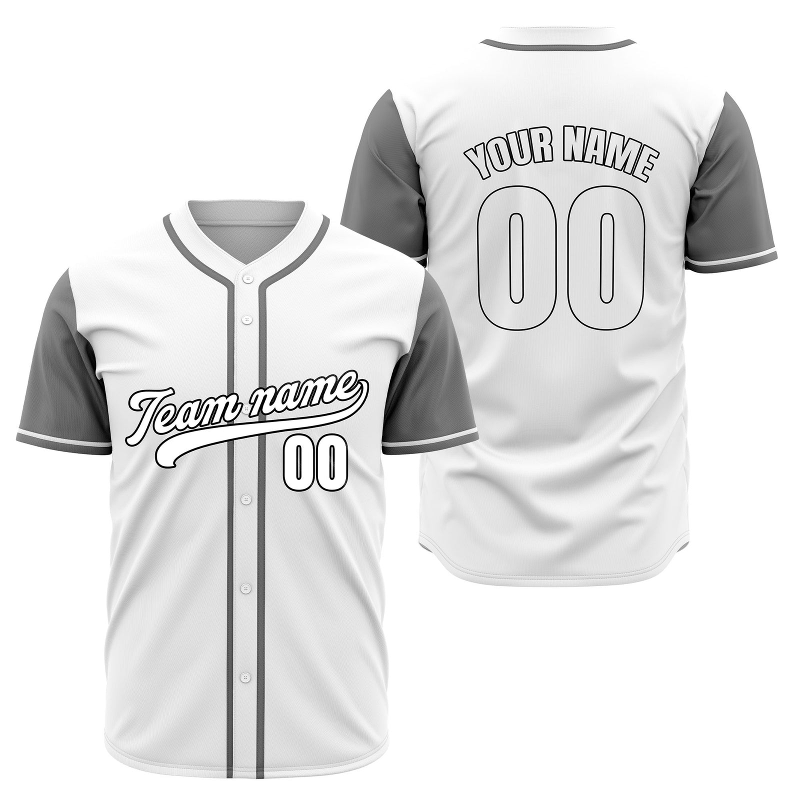 Custom Crimson White Raglan Style Baseball Sports Jersey Personalized Uniform with Name & Number