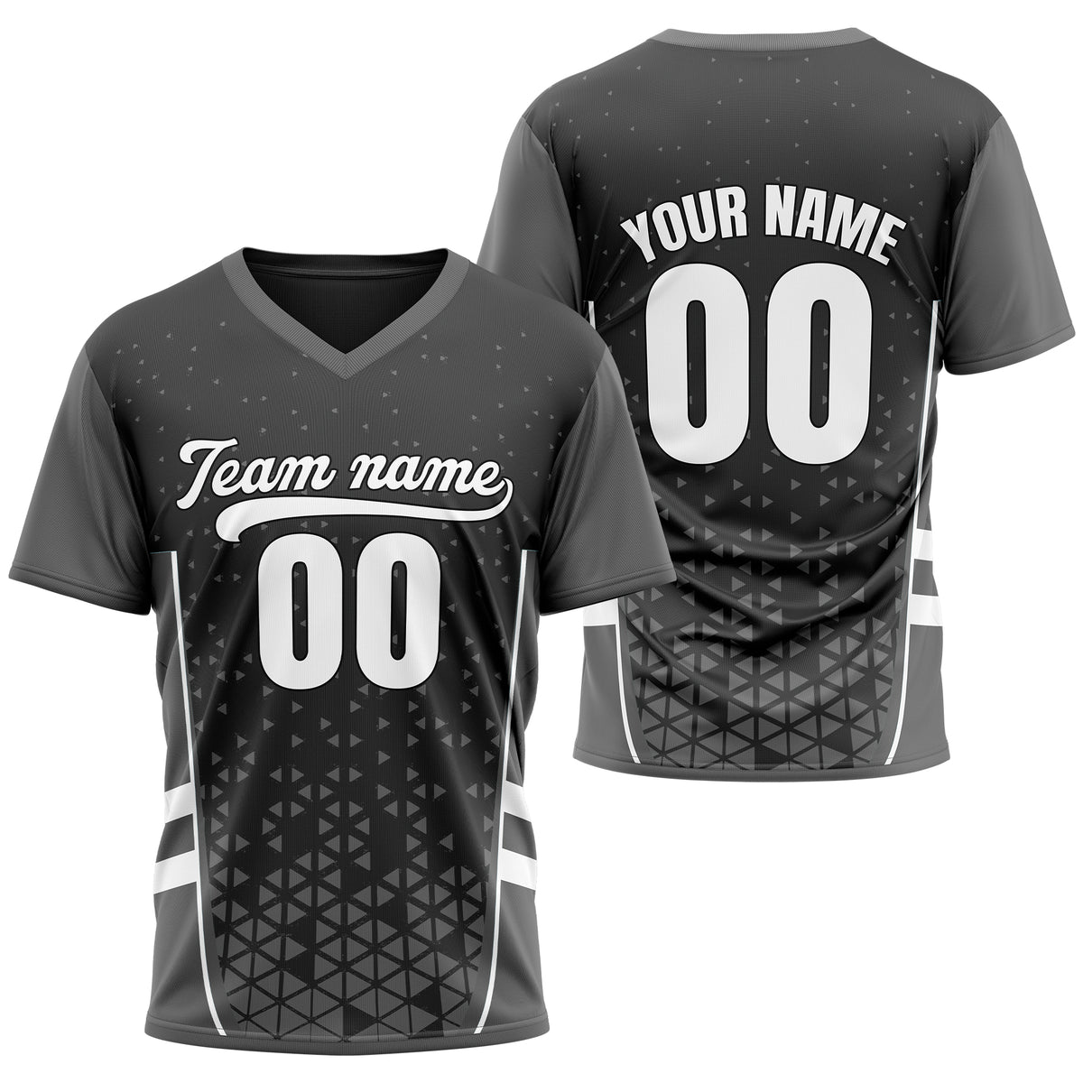 Custom HexaFade Dark Grey Pullover Baseball Sports Jersey Personalized Uniform with Name &amp; Number