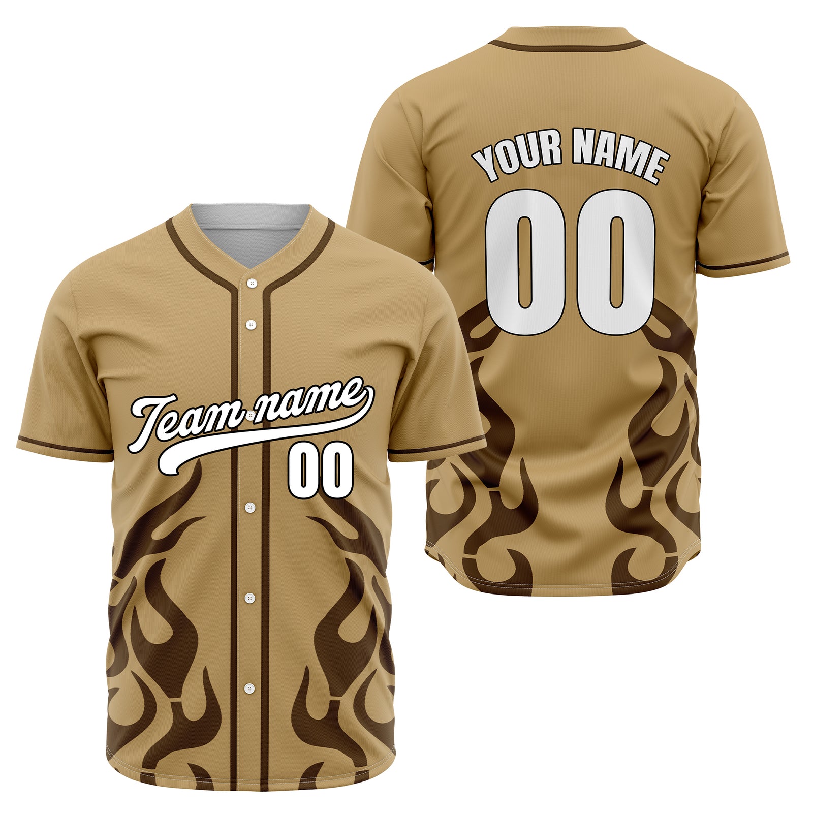 Custom Shadow Flames Red Baseball Sports Jersey Personalized Uniform with Name & Number