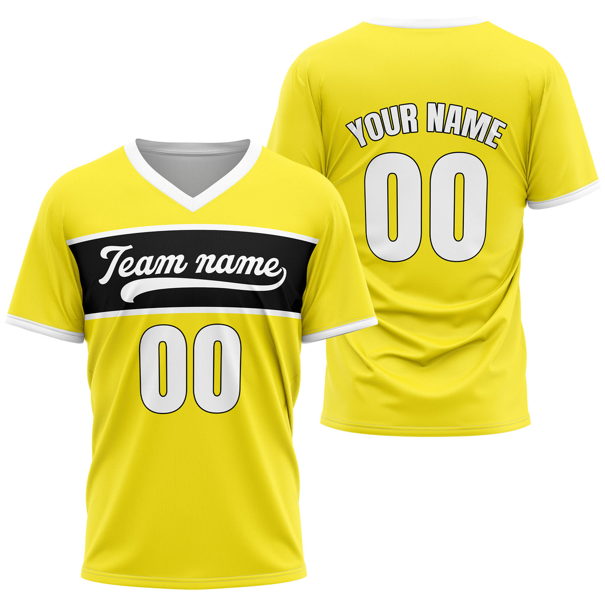 Custom ProEdge Yellow Baseball Sports Jersey Personalized Uniform with Name &amp; Number