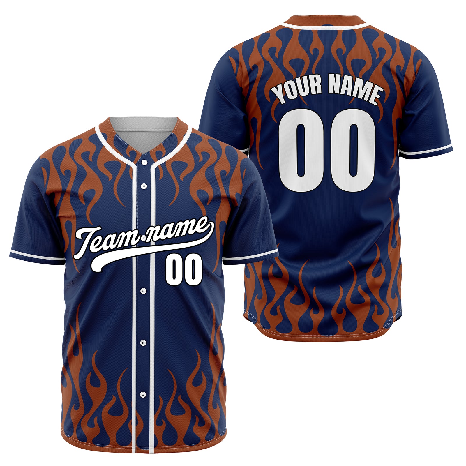 Custom Frostburn Navy Baseball Sports Jersey Personalized Uniform with Name & Number