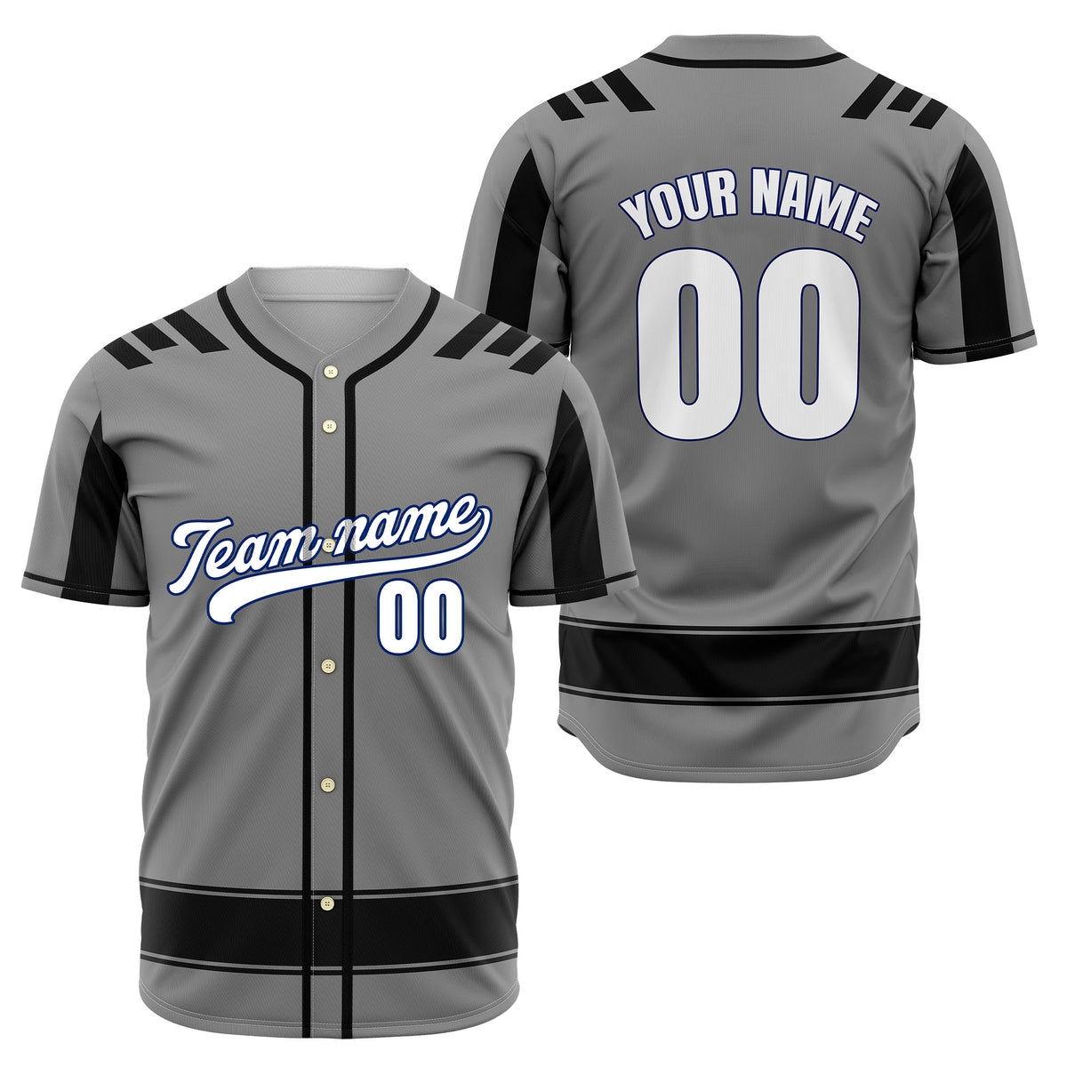 Custom Radiant Strike Blue Raglan Style Baseball Sports Jersey Personalized Uniform with Name & Number