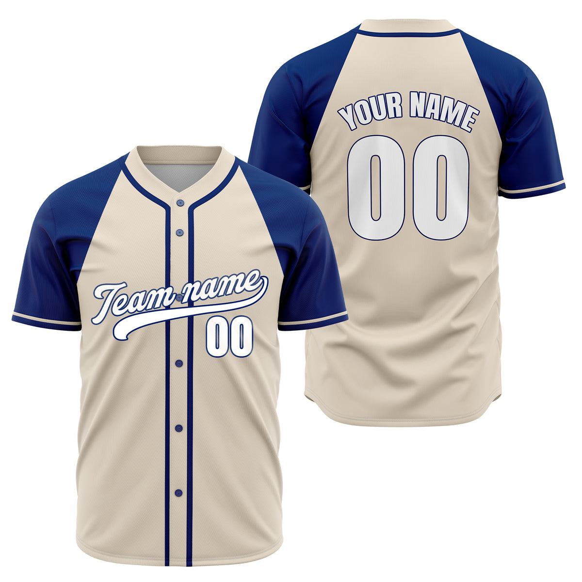 Custom Baseline Baseball Navy Sports Jersey Personalized Uniform with Name &amp; Number