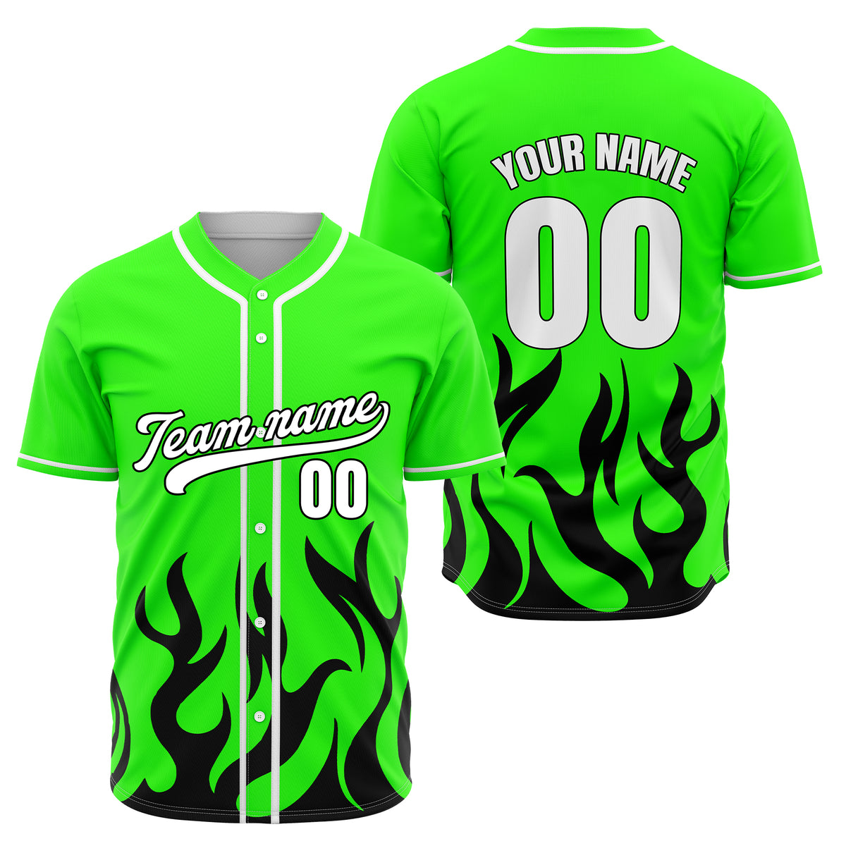 Custom Burnout Black Baseball Sports Jersey Personalized Uniform with Name & Number