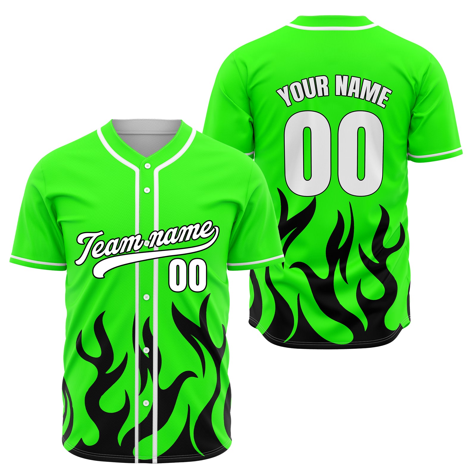 Custom Burnout Black Baseball Sports Jersey Personalized Uniform with Name & Number