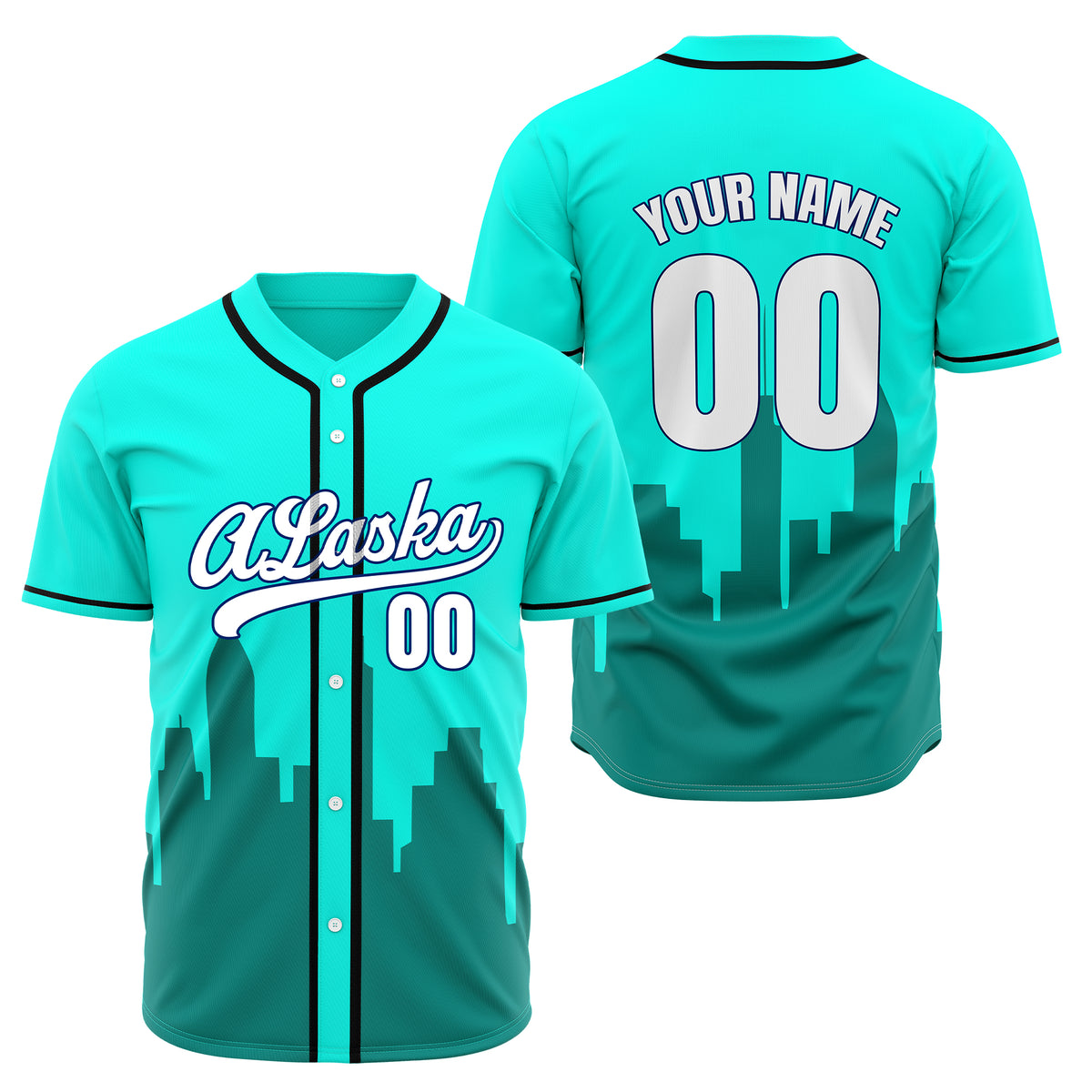 Custom City Horizon Grey Baseball Sports Jersey Personalized Uniform with Name & Number