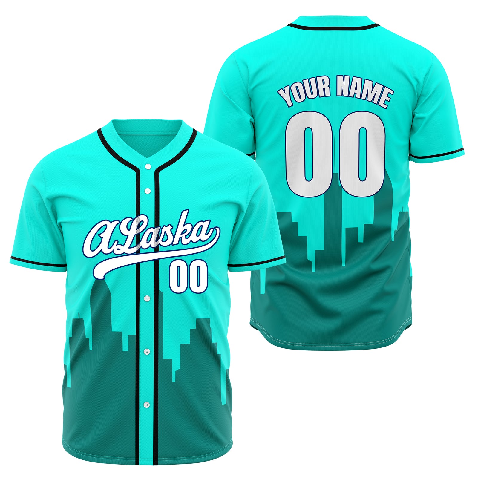 Custom City Horizon Grey Baseball Sports Jersey Personalized Uniform with Name & Number