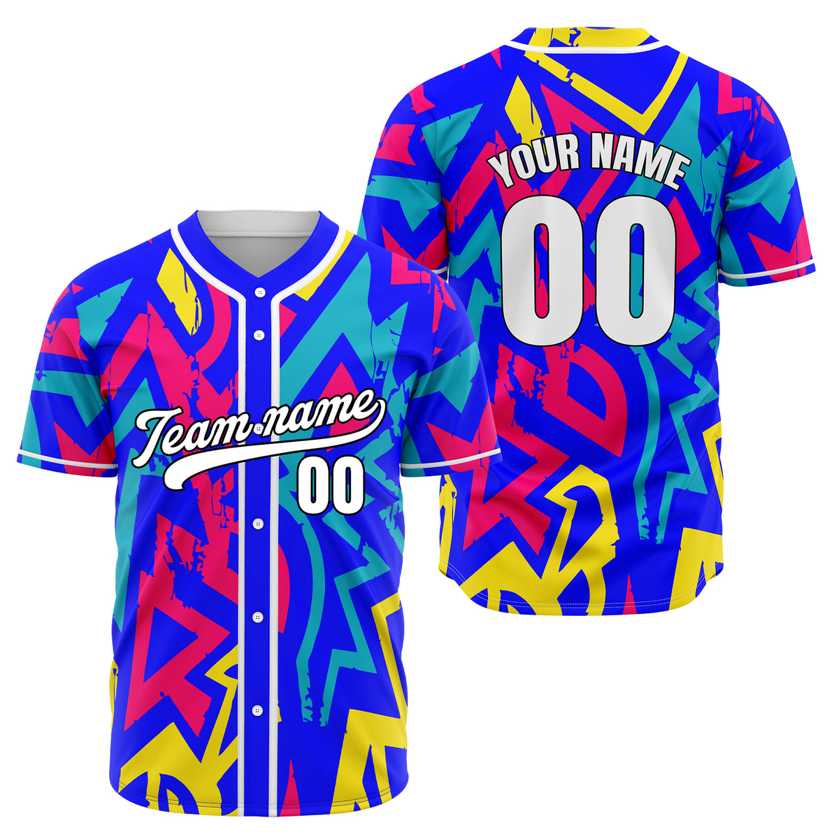 Custom Splash Teal Baseball Sports Jersey Personalized Uniform with Name & Number
