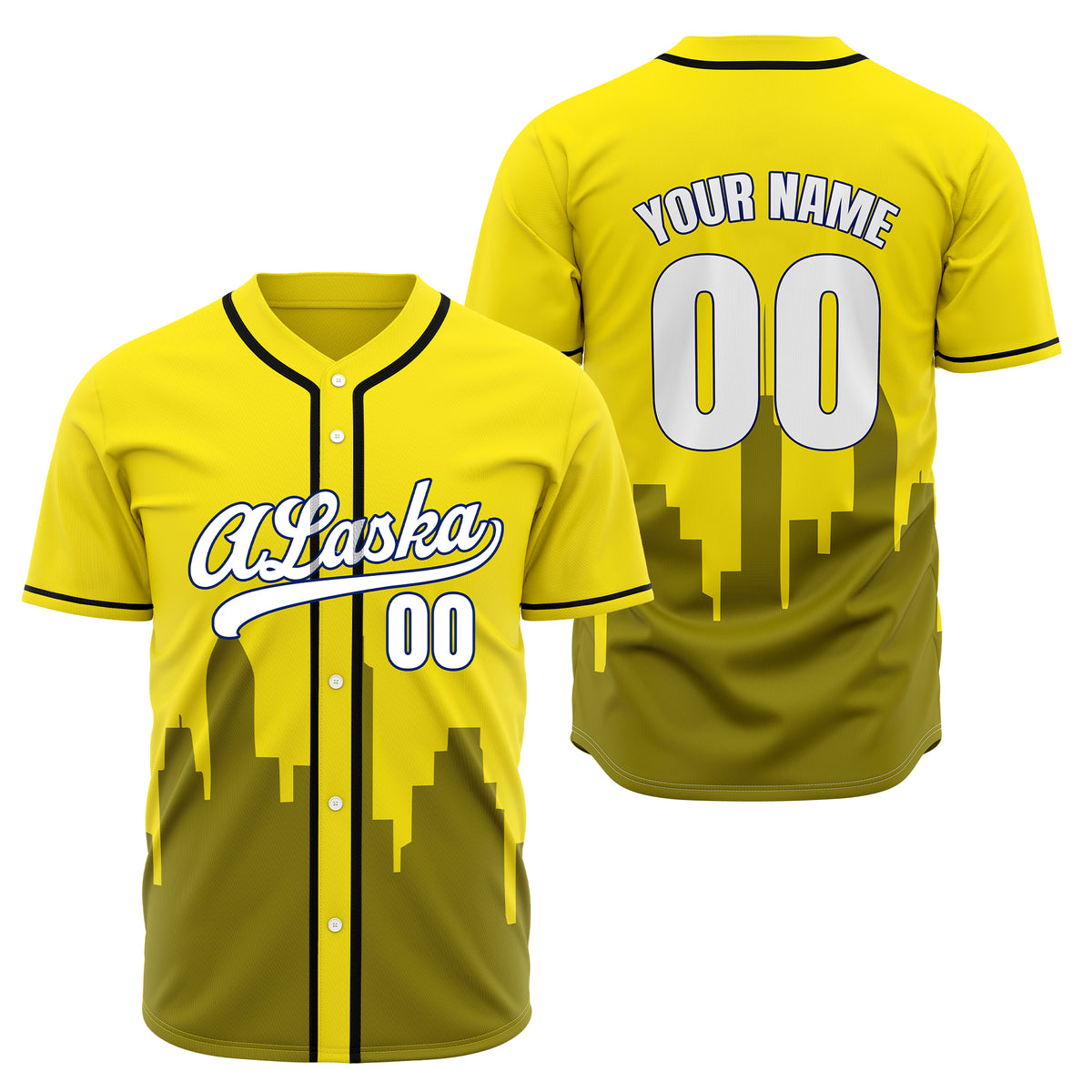 Custom City Horizon Grey Baseball Sports Jersey Personalized Uniform with Name & Number