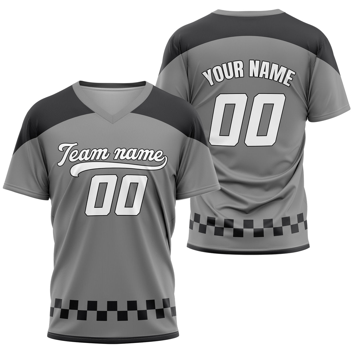 Custom Darkvolt Grey Pullover Baseball Sports Jersey Personalized Uniform with Name &amp; Number