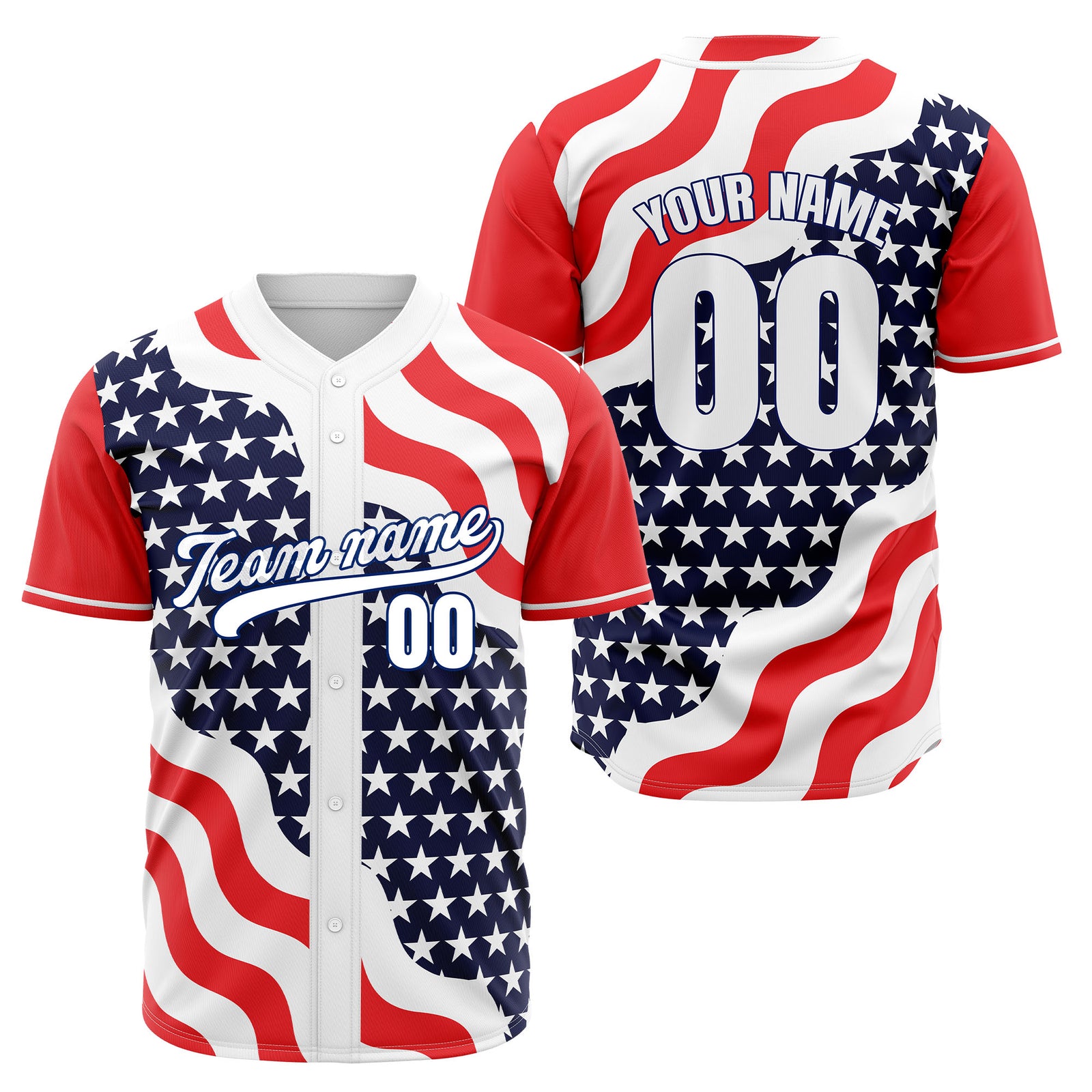 Custom USA Victory Baseball Sports Jersey Personalized Uniform with Name & Number