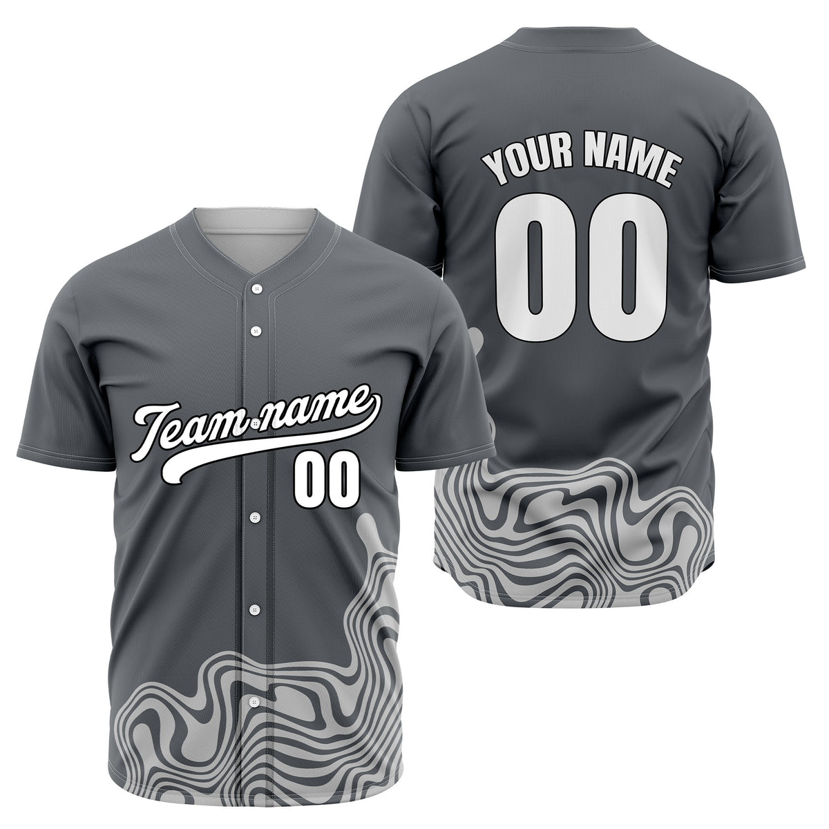 Custom Aqua Baseball Wave Sports Jersey Personalized Uniform with Name & Number