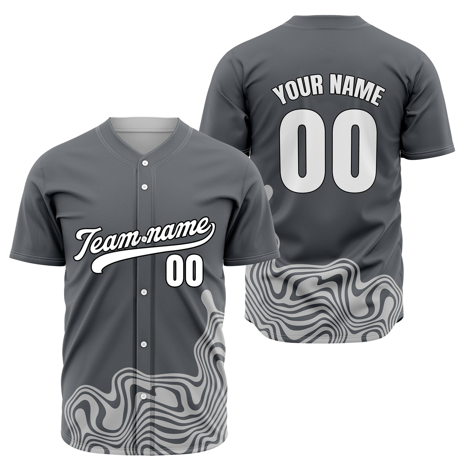 Custom Aqua Baseball Wave Sports Jersey Personalized Uniform with Name & Number