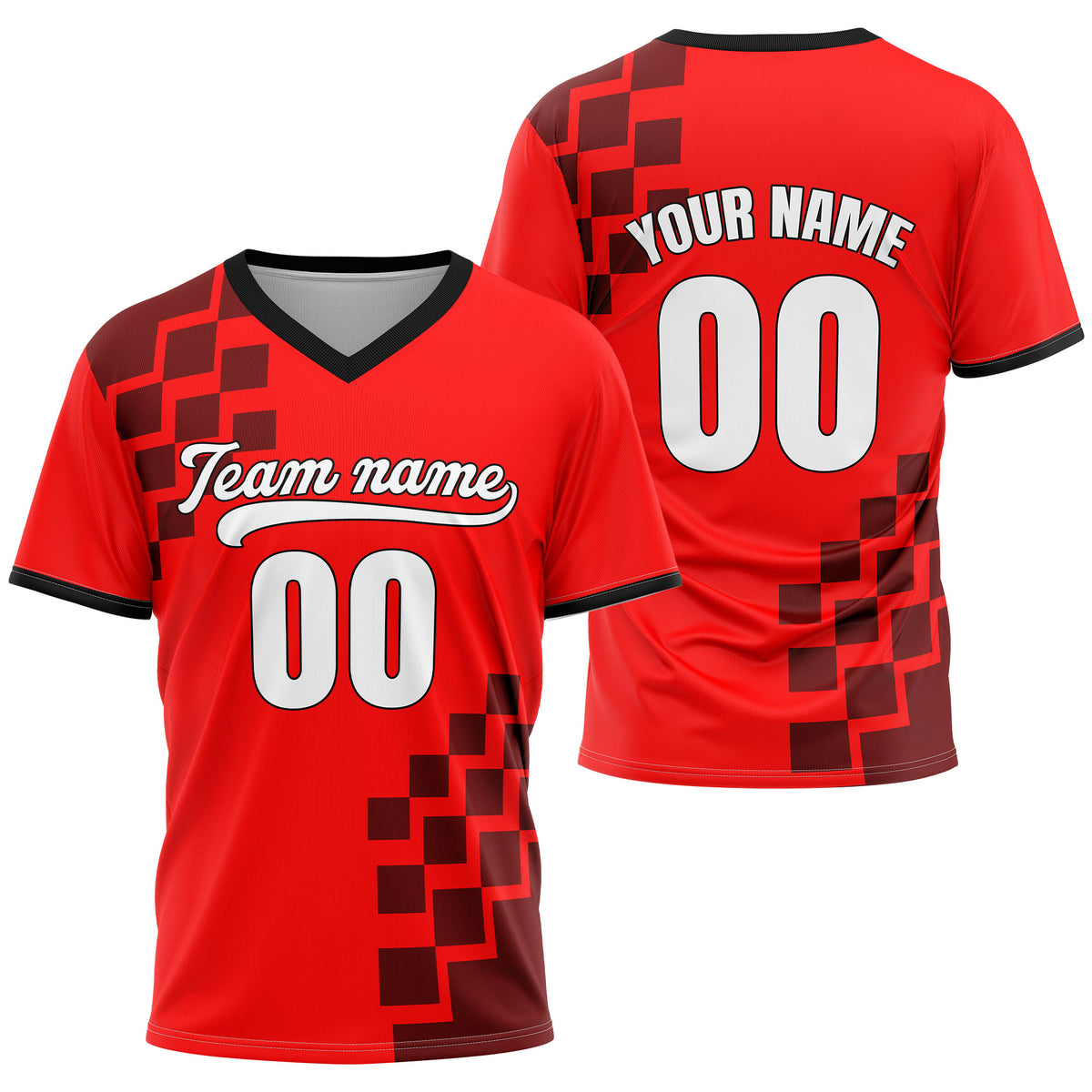 Custom Shadow Pixel Yellow Baseball Sports Jersey Personalized Uniform with Name & Number