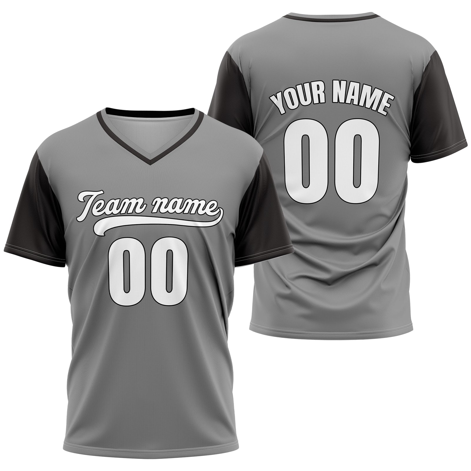 Custom Victory Line Dark Grey Pullover Baseball Sports Jersey Personalized Uniform with Name & Number