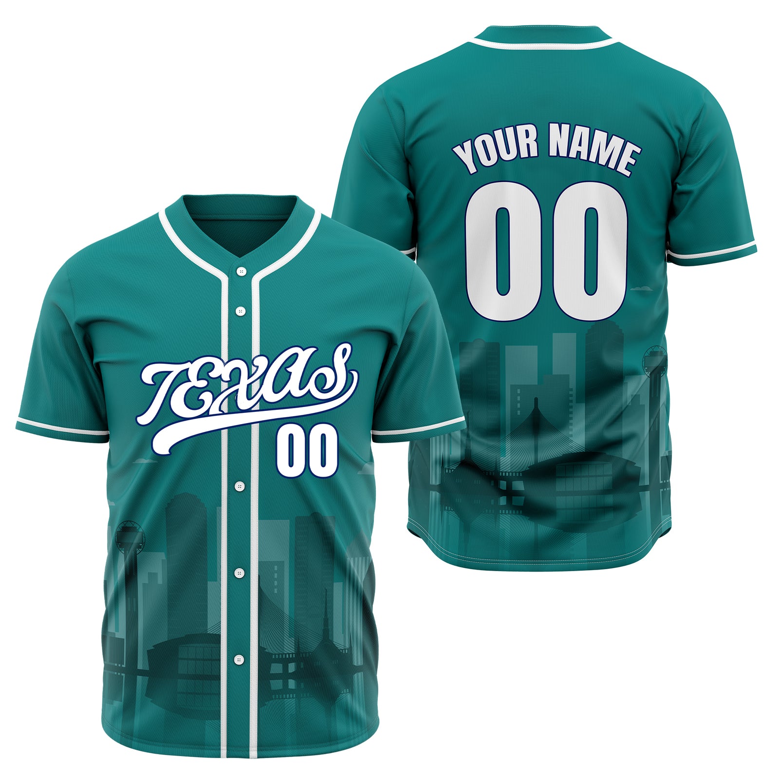 Custom City Lights Black Baseball Sports Jersey Personalized Uniform with Name & Number