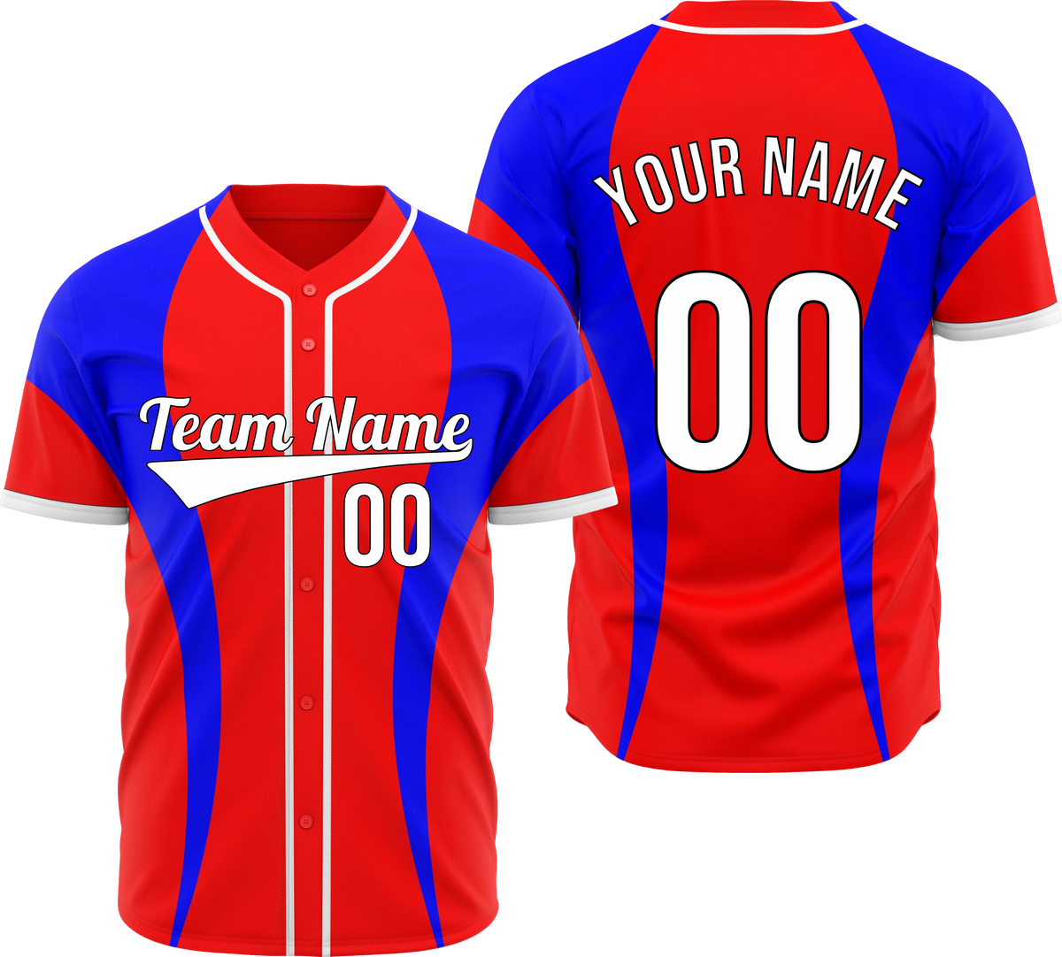 Custom Rising Edge Baseball Sports Jersey Personalized Uniform with Name & Number