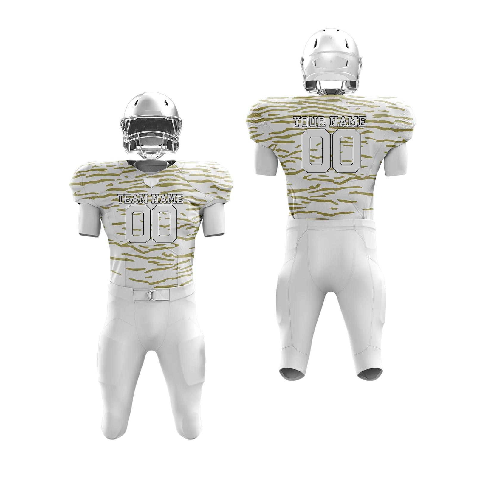 Custom Personalized D3 Camo Designs American Football Jersey with Name, Number & Team Logo