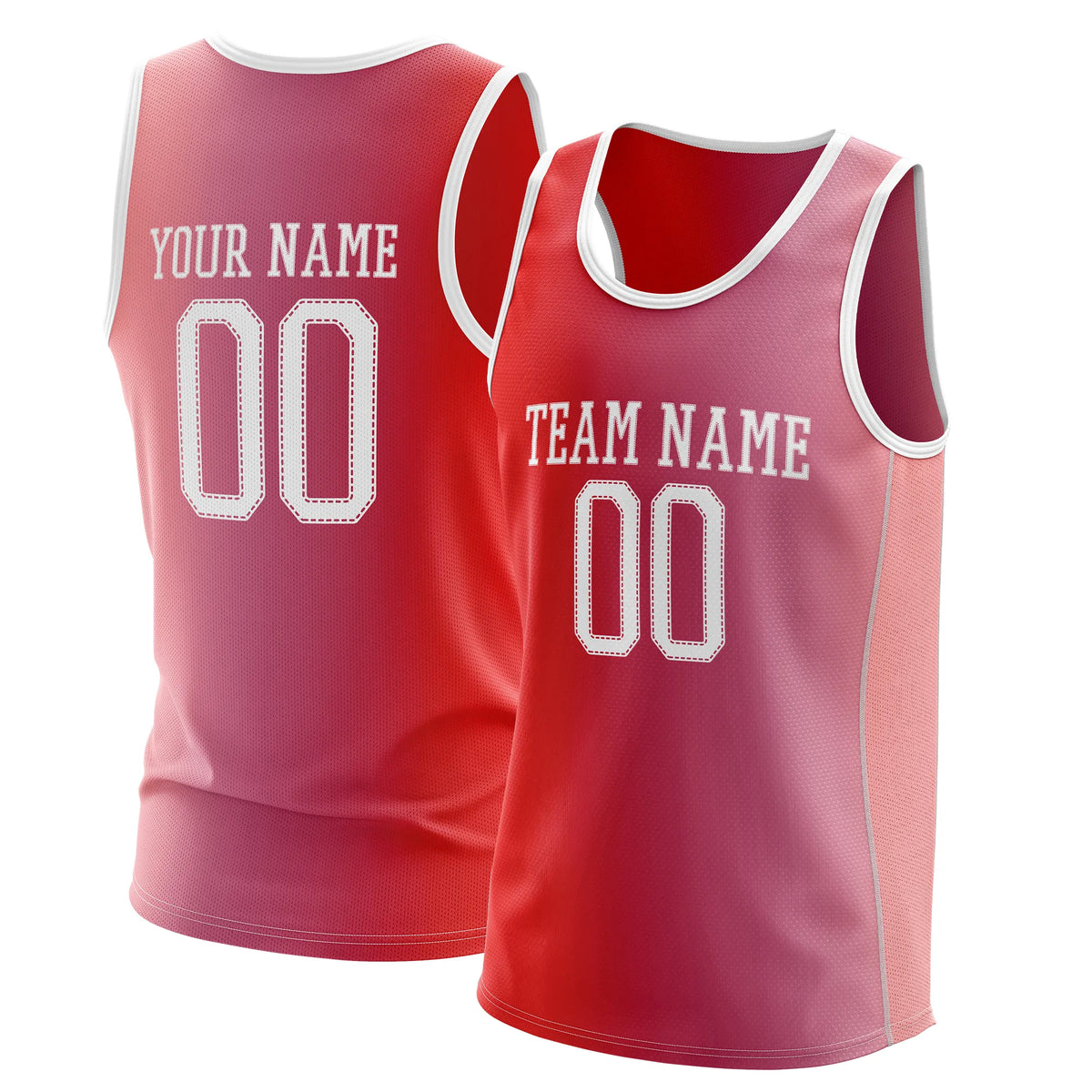 Custom Gradient fashion top Coastal Fade Sports Jersey Personalized Uniform with Name & Number