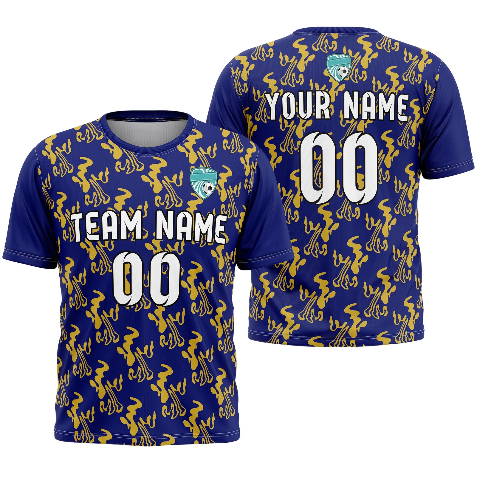 Custom Graffiti Pattern D1 Soccer Jersey Personalized Football Uniform with Name & Number