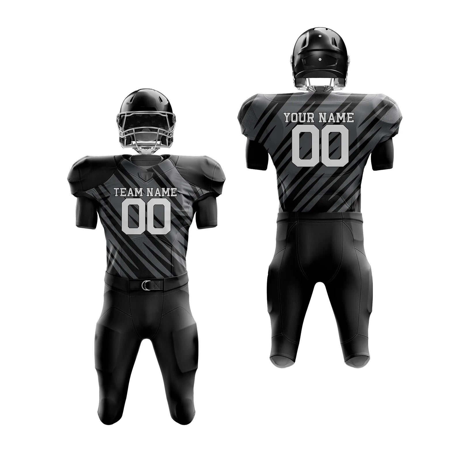 Custom Personalized D4 Full Pattern American Football Jersey with Name, Number & Team Logo