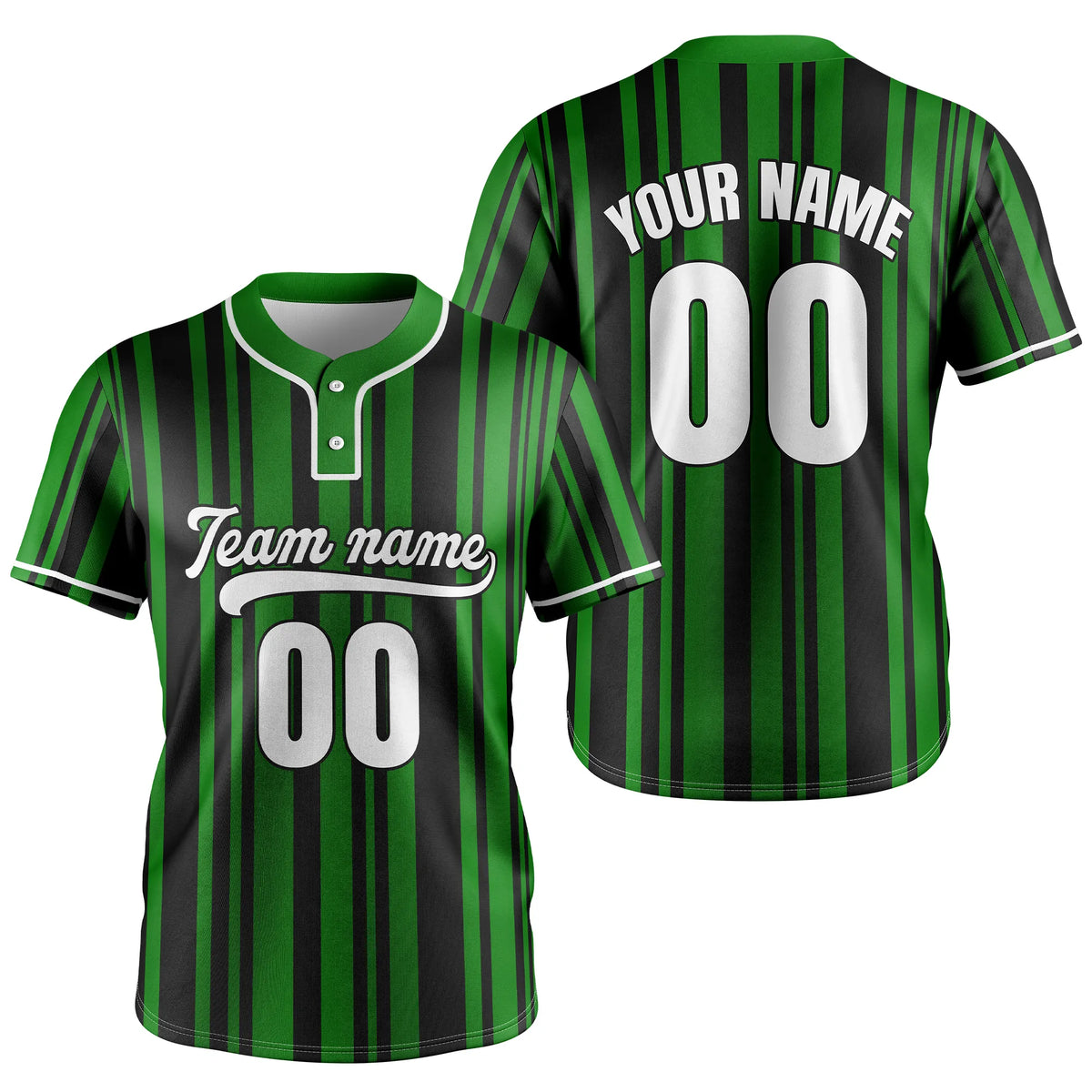 Custom Victory Stripes Baseball Aqua Sports Jersey Personalized Uniform with Name & Number