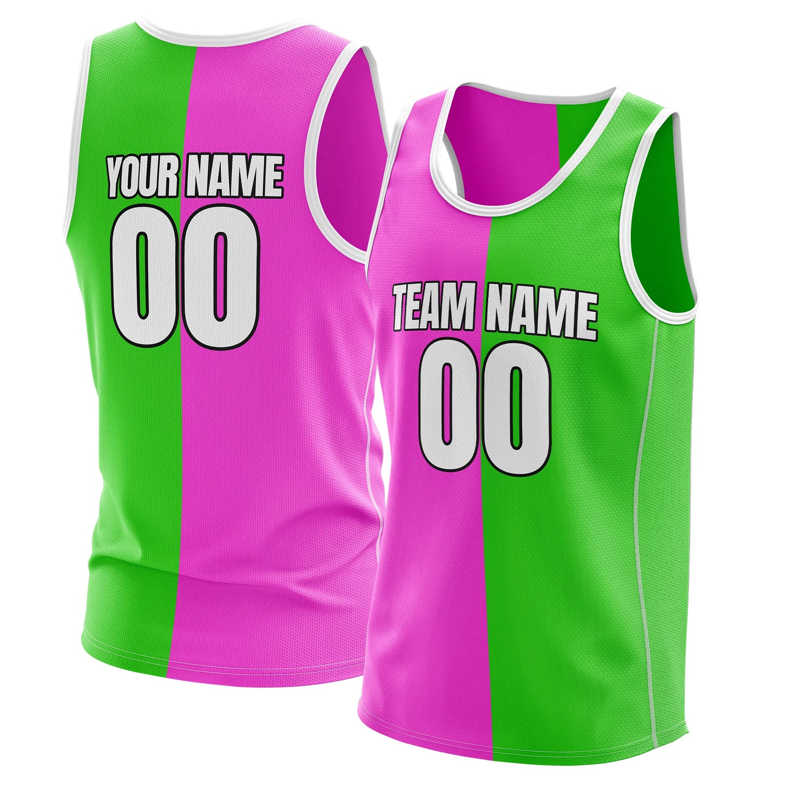 Custom Twin Panel Slip Fashion Tops Sports Jersey Personalized Uniform with Name & Number