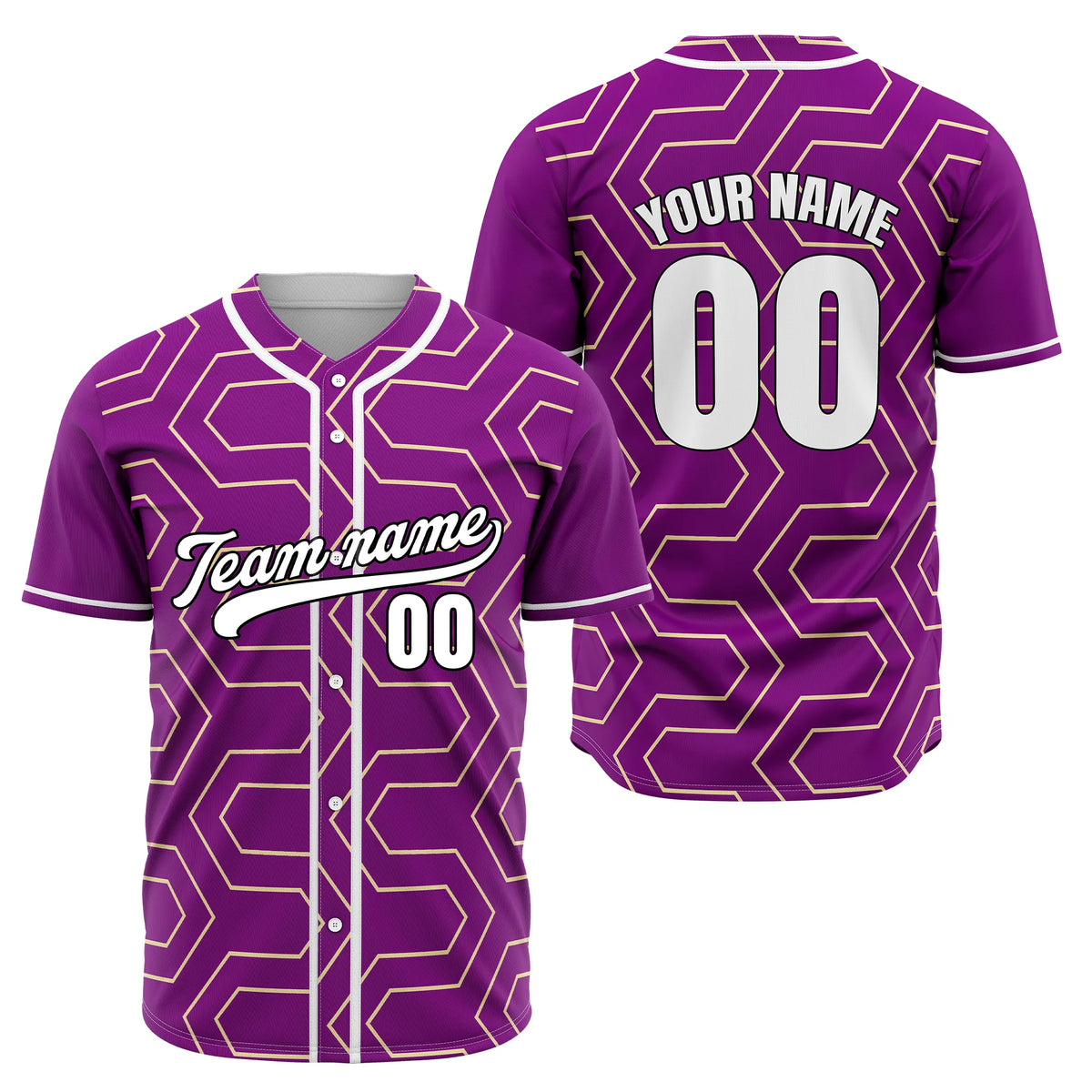 Custom Maze Runner Gradient Baseball Sports Jersey Personalized Uniform with Name & Number
