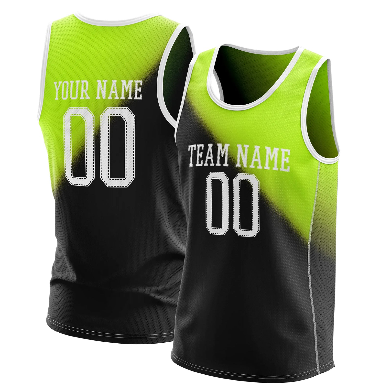 Custom Gradient fashion top Emerald Charge Sports Jersey Personalized Uniform with Name & Number