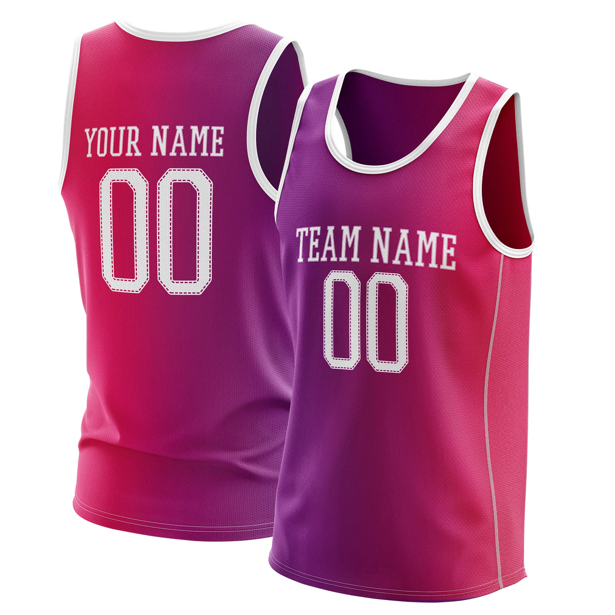 Custom Gradient fashion top Coastal Fade Sports Jersey Personalized Uniform with Name & Number