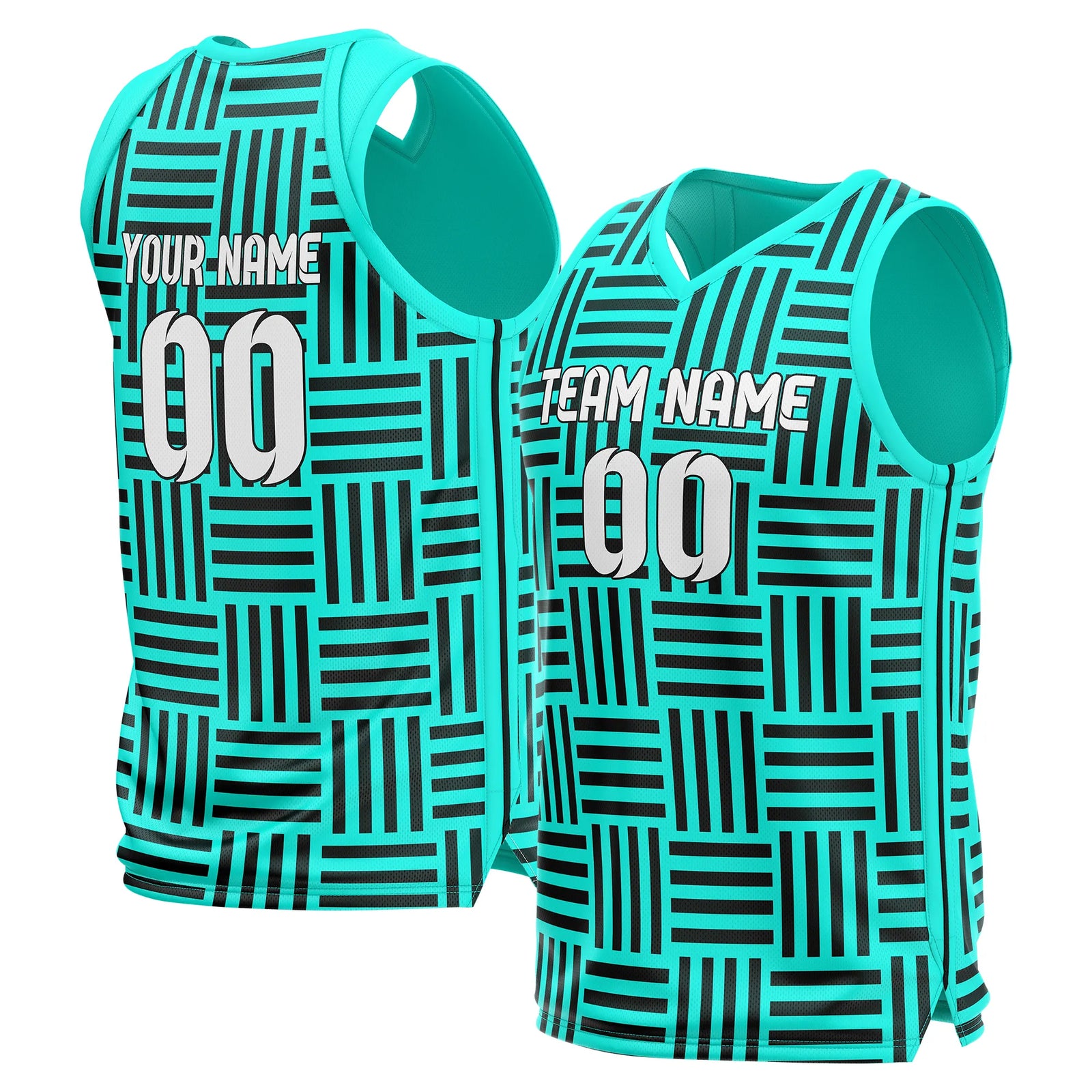 Custom Maze Line Printed Sports Jersey Personalized Uniform with Name & Number