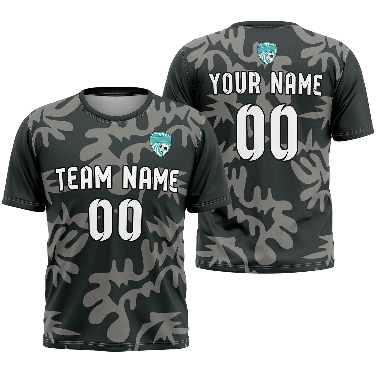 Custom Graffiti Pattern D4 Soccer Jersey Personalized Football Uniform with Name & Number
