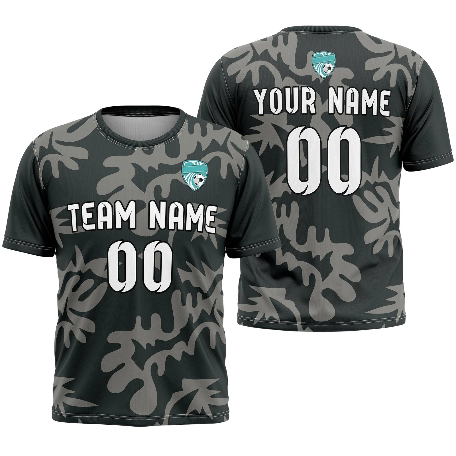 Custom Graffiti Pattern D4 Soccer Jersey Personalized Football Uniform with Name & Number