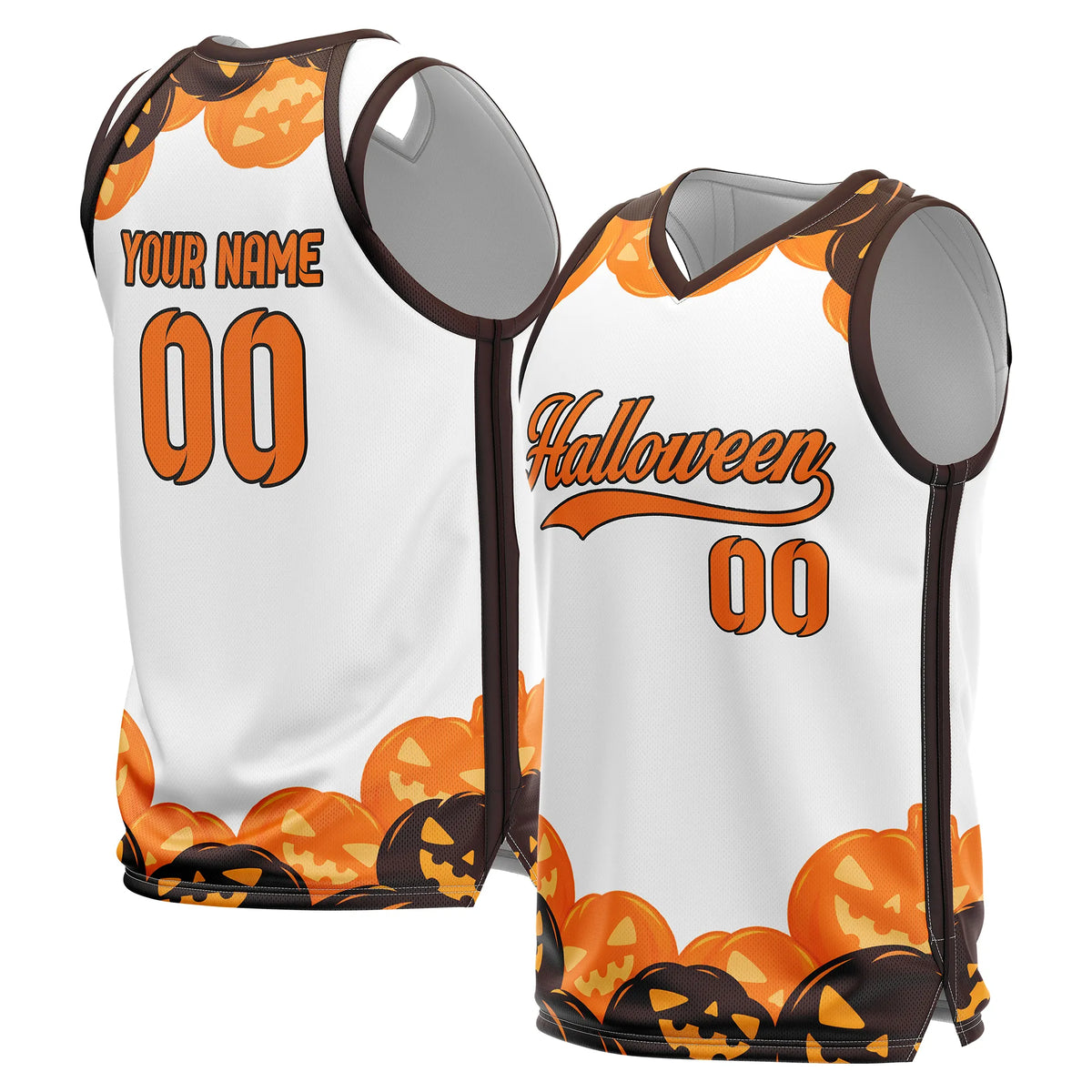 Custom Basketball Pumpkincrest Sports Jersey Personalized Uniform with Name &amp; Number