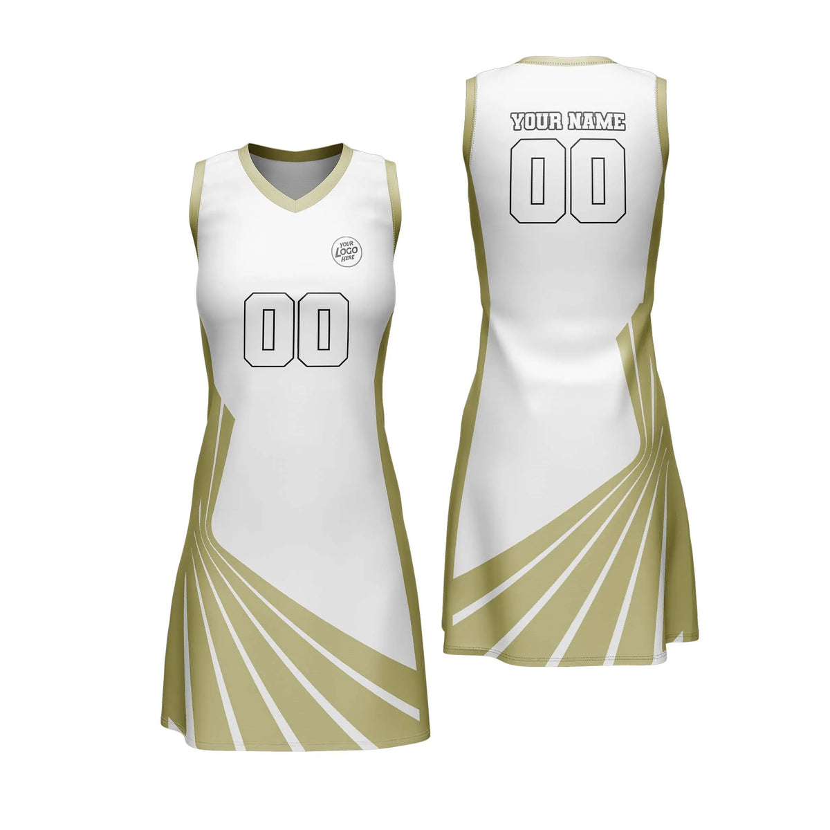 Custom Personalized D5 Retro Pattern Netball Jersey with Name, Number & Team Logo