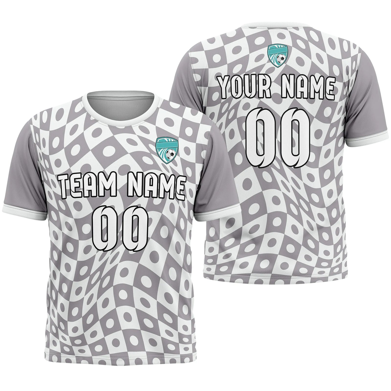 Custom Abstract Pattern D4 Soccer Jersey Personalized Football Uniform with Name & Number